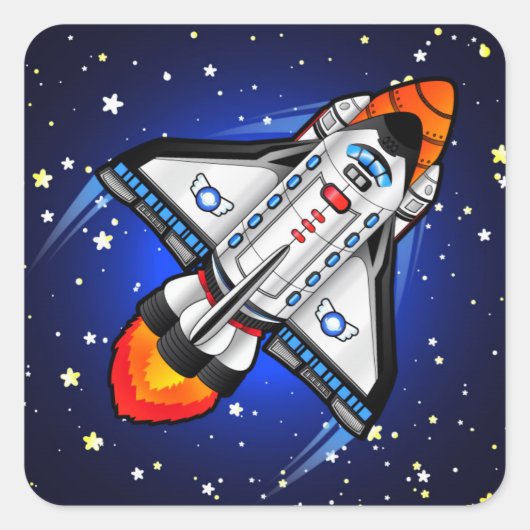 Sticker voor Space Shuttle (Voorkant)