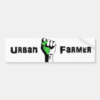 Sticker voor stadsboer met gebalde vuist