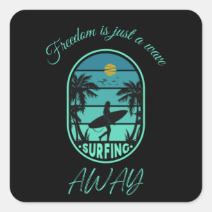 sticker voor surven liefhebber