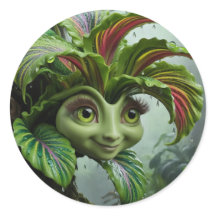 Sticker voor tropisch ontwerp