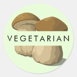 Sticker voor vegetarisch eten