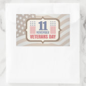  sticker voor Veteranendag (Tas)