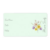 Sticker voor zaadpakket | Flower Seed Packet Label (Voorkant)