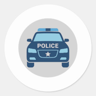 Sticker voorzijde politieauto