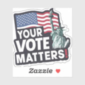 Sticker Vos Votes, ça compte Élections USA 2024 (Feuille)