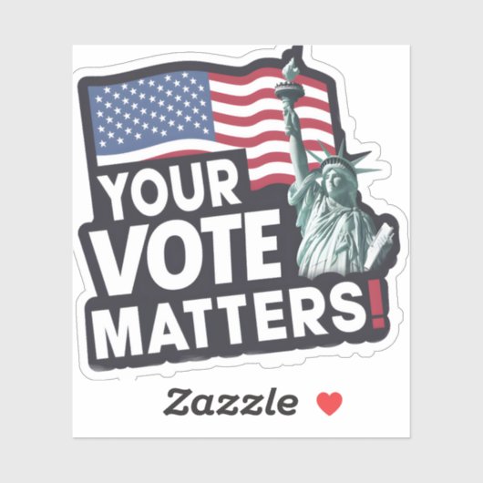Sticker Vos Votes, ça compte Élections USA 2024 (Feuille)