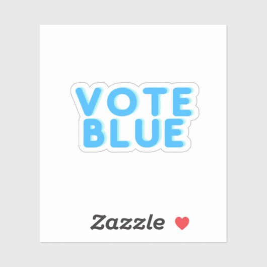 Sticker Vote bleu (Feuille)