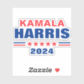 Sticker Vote Kamala Harris 2024 Campagne Vinyl Decal (Feuille)
