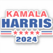 Sticker Vote Kamala Harris 2024 Campagne Vinyl Decal (Devant)