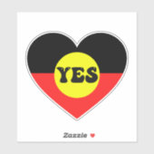 Sticker Vote Oui À La Voix - Voix Indigène (Feuille)