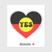 Sticker Vote Oui À La Voix - Voix Indigène (Feuille)