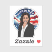 Sticker Vote pour Kamala Harris 2024 (Feuille)