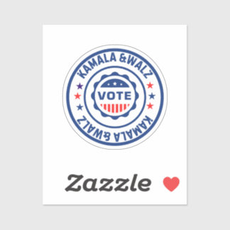 Sticker Vote pour Kamala harris et walz