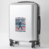 Sticker Vote Pour L'Élection Sasquatch De Bigfoot 2024 (Sur valise)