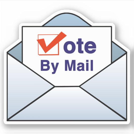 Sticker Voter par courrier (Devant)