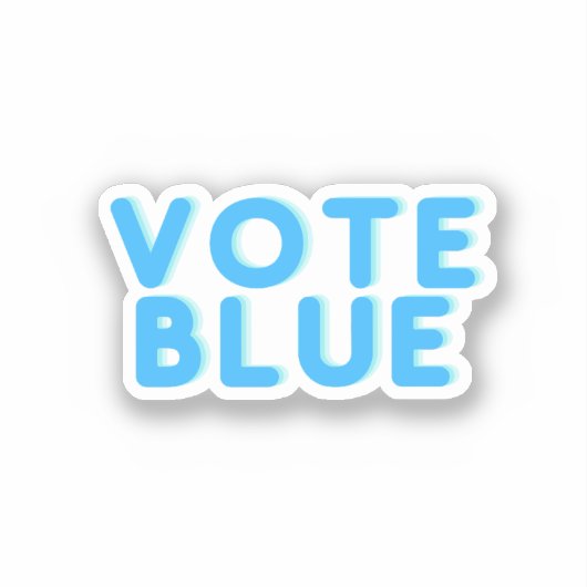 Sticker Votez Bleu (Recto)