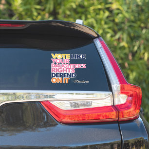 Sticker Votez comme si les droits de votre fille en dépend