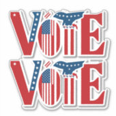 Sticker Votez pour l'élection présidentielle (Devant)