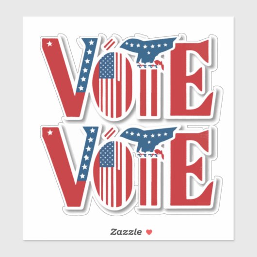 Sticker Votez pour l'élection présidentielle (Feuille)