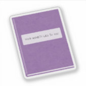 Sticker Votre anxiété vous ment (Devant)