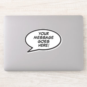 Sticker Votre bulle de message vocale Fun Retro