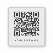 Sticker Votre code QR | Téléchargez votre propre texte per (Devant)