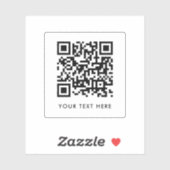 Sticker Votre code QR | Téléchargez votre propre texte per (Feuille)