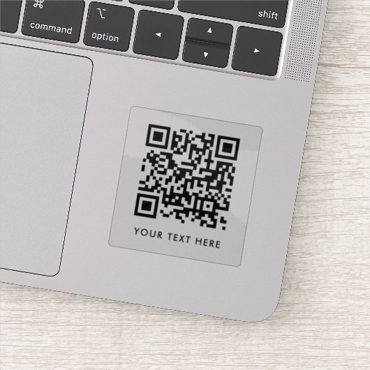 Sticker Votre code QR | Téléchargez votre propre texte per (Détail)