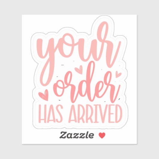 Sticker Votre commande est arrivée (Feuille)