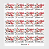 Sticker Votre commande est ici Noël Père Noël Business (Feuille)