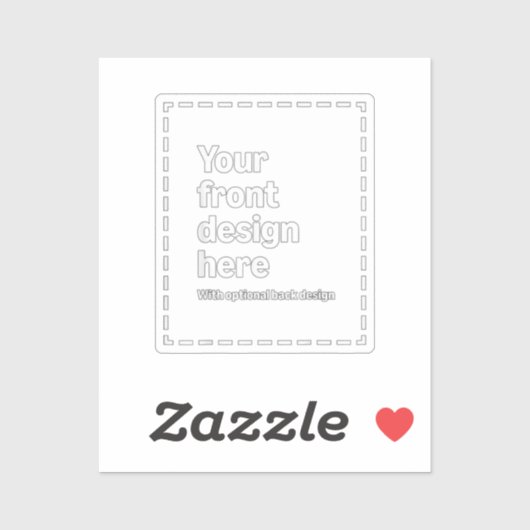 Sticker Votre conception ici (Feuille)