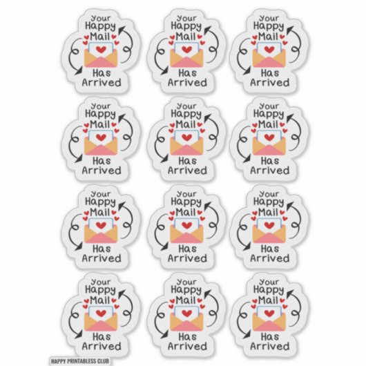 Sticker Votre Courrier Heureux Est Arrivé (Devant)