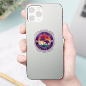 Sticker Votre emplacement Vacances Nom de groupe personnal (Téléphone)