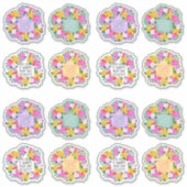 Sticker Votre Gloire Est Plus Haut Psaume Verse Aquarelle  (Devant)