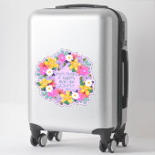 Sticker Votre gloire est supérieure aux cieux | Fleurs (Sur valise)