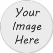 Sticker Votre image ronde ici (Devant)