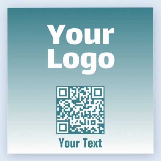 Sticker Votre logo avec code QR modifiable et Ombre de dég