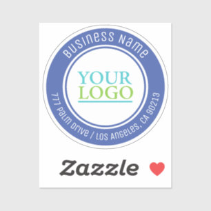 Sticker Votre Logo, Bus. Nom Adresse ou tout texte, Med Bl