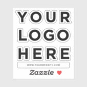 Sticker Votre logo Clear Cut Out Sticker, lettres SÉPARÉES (Feuille)