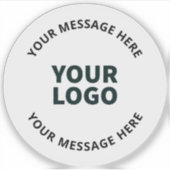 Sticker Votre logo, conception, photo, oeuvre d'art ou aut (Devant)