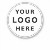 Sticker Votre logo d'entreprise Bouteille d'eau minimalist (Devant)