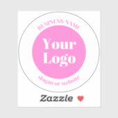 Sticker Votre logo d'entreprise et votre Modèle de texte m (Feuille)