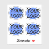 Sticker Votre logo d'entreprise personnalisé multiple (Feuille)