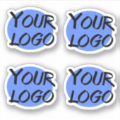 Sticker Votre logo d'entreprise personnalisé multiple (Devant)