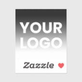 Sticker Votre logo et le dégradé de couleur modifiable mod (Feuille)