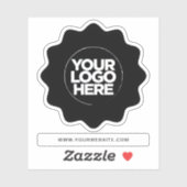 Sticker Votre logo Eyecatching Border Clear Cut Out Sticke (Feuille)