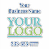 Sticker Votre logo ici, Nom commercial Promo, do-it-yourse (Devant)