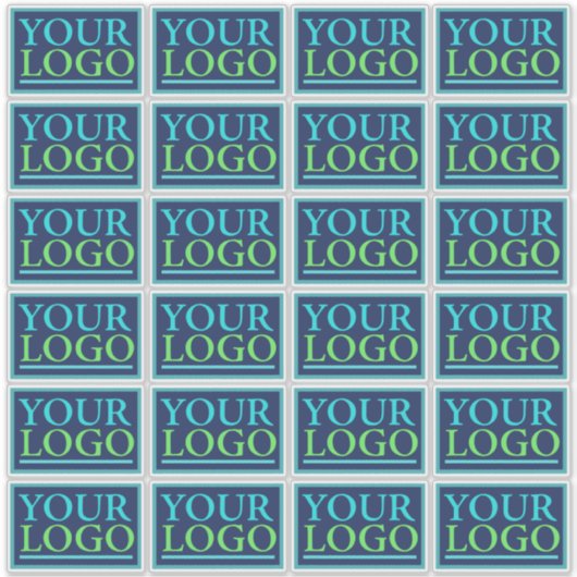Sticker Votre logo ici Nom d'entreprise Promo do-it-yourse (Devant)