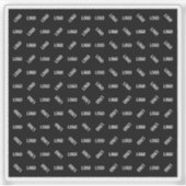 Sticker Votre logo/image | Matelas géométrique moderne uni (Devant)