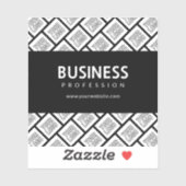 Sticker Votre logo Motif et nom commercial modifiable (Feuille)